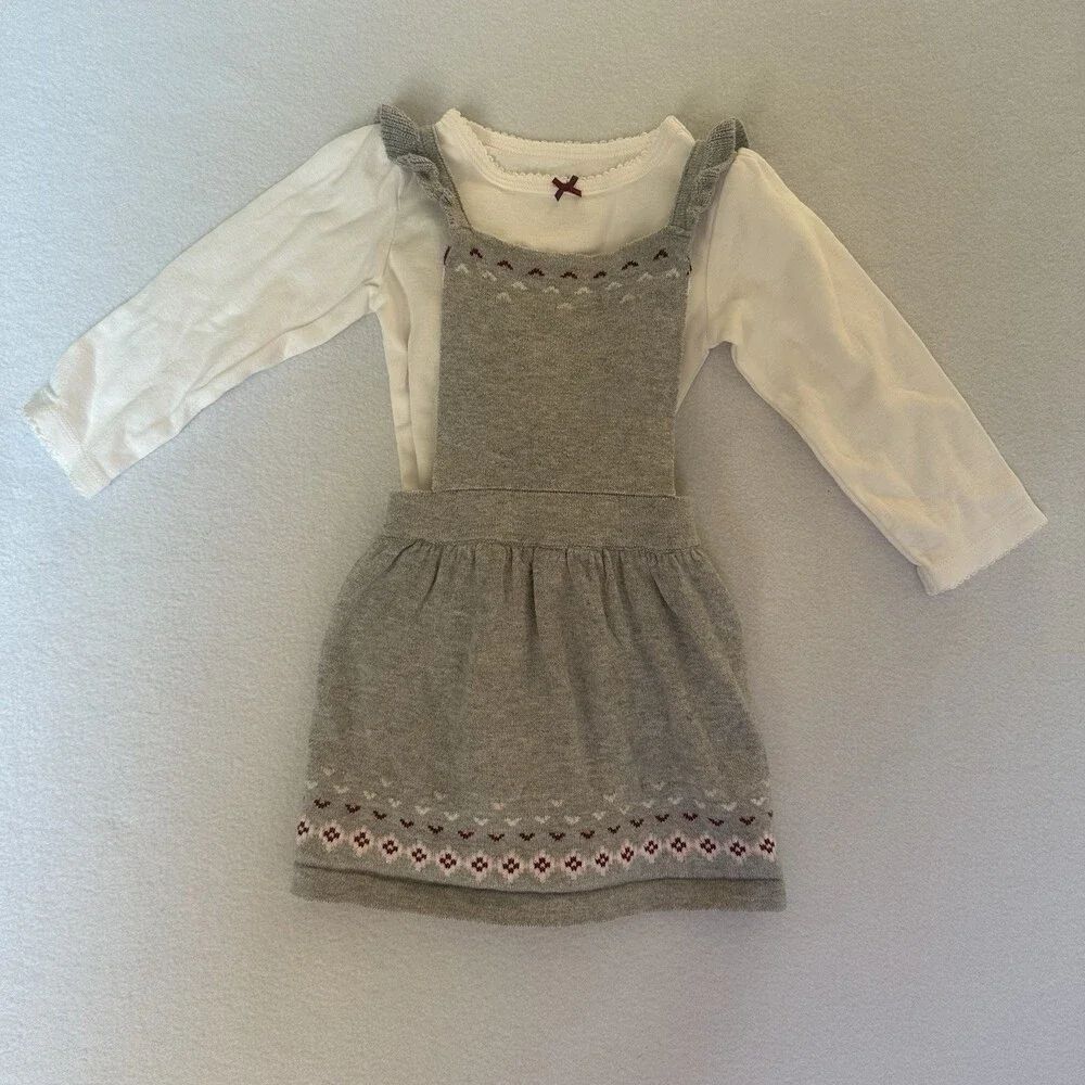 Carter’s‎ 2 Outfit Bundle Overall Jumper 4 Piece Boho Baby Girl Size 12 Months